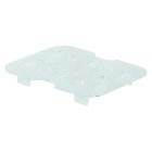 Winco SP76DS Poly-Ware Polycarbonate Food Pan Drain Shelf - 1/6 Size - Clear - 120/Case