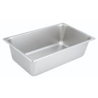 Winco SPF6 Standard-Weight 25 ga. Stainless Steel Steam Table Food Pan 6" Deep - Full Size - 12/Case