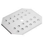 Winco SPFB-2 Stainless Steel Steam Table Food Pan Perforated False Bottom - 1/2 Size - 40/Case