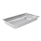 Winco SPJH-102PF Heavy-Weight 22 ga. Stainless Steel Anti-Jam Perforated Steam Table Food Pan 2-1/2" Deep - Full Size