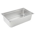 Winco SPJM-106 Heavy-Weight 24 ga. Stainless Steel Anti-Jam Steam Table Food Pan 6" Deep - Full Size