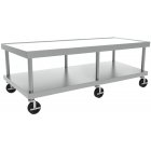 Vulcan STAND/C-60 Stainless Steel Equipment Stand with Marine Edge, Undershelf and 5" Casters 61" x 30" x 24"H