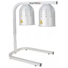Culitek TEKW2AL-S HD-Series Aluminum Dual Infrared Bulb Heat Lamp with Adjustable Height 19-1/2"L x 14-1/8"W x 30-1/4"H - Silver - 120V