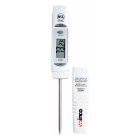 Winco TMT-DG4 Digital Probe / Pocket Thermometer with 3-1/8" Stem, 1-1/4" LCD Face, and Protective Sleeve - (-40 to 450 Degrees F) - 144/Case