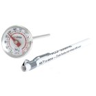 Winco TMT-P1 Dial Probe / Pocket Thermometer with 1" Face and 5" Stem - (0 to 220 Degrees F) - 72/Case