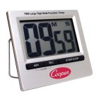 Cooper-Atkins TW3-0-8 Stainless Steel Large Digit Multi-Function 100 Minute Digital Timer - 6/Case