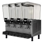 Vollrath VBBE4-37-F Premix Refrigerated Beverage Dispenser with (4) 5.28 gal. Bowls and Fountain Spray Circulation - 115v