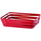 GET WB-982-R Cyclone Rectangular Metal Wire Food Serving Basket 9" x 7" x 2-1/4"H - Red - 12/Case