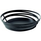 GET WB-992-MG Cyclone Round Metal Wire Food Serving Basket 9" x 2-1/4"H - Gray - 12/Case
