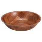 Winco WWB-12 Walnut Weave Salad Bowl 12"