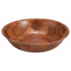 Winco WWB-8 Walnut Weave Salad Bowl 8" - 12/Case