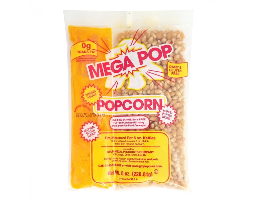 Mega Pop® Corn/Oil Kit with Coconut Oil for 16-oz. Kettle