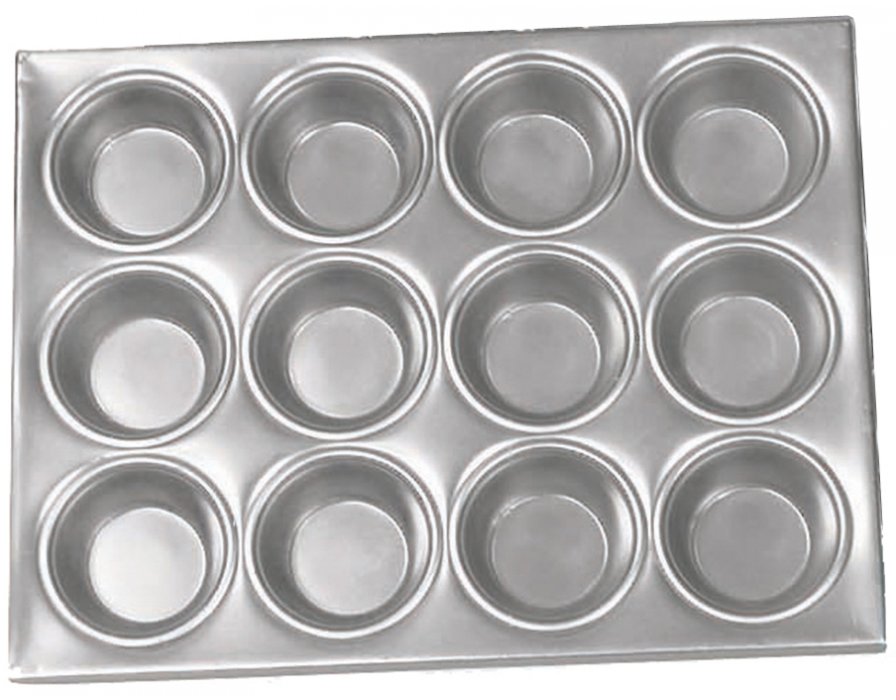 Browne 5811612 Muffin / Cup Cake Pan 10-3/4 x 14-1/10 - 12 Cups