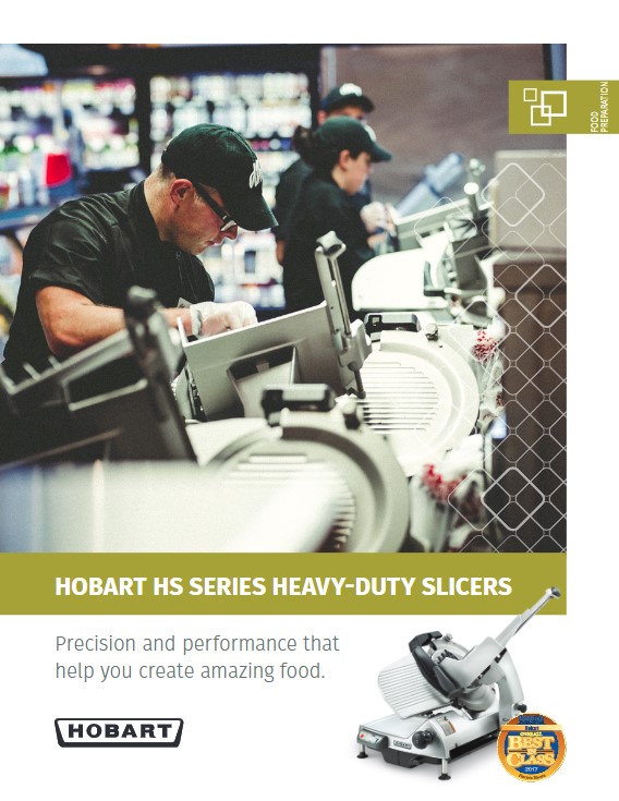 Hobart Hvy Dty Slicer Manual Anodized 240V/50Hz/1 - HS8N-HV50C